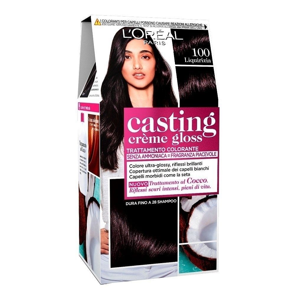 L’Oreal Paris - tinta per capelli casting creme gloss senza ammoniaca n100 liquirizia