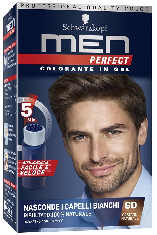 SCHWARZKOPF - Men perfect - colorante in gel n. 60 castano naturale