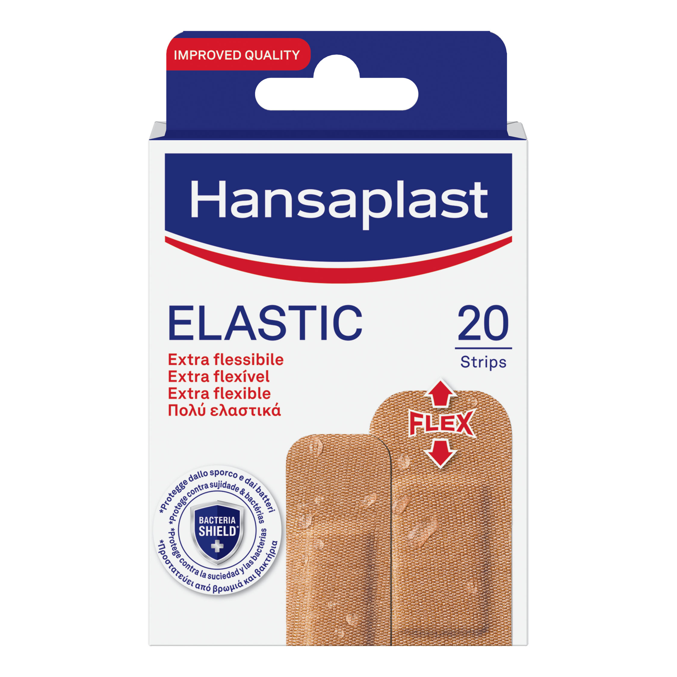 Hansaplast elastic/fabric 20 strips assortiti