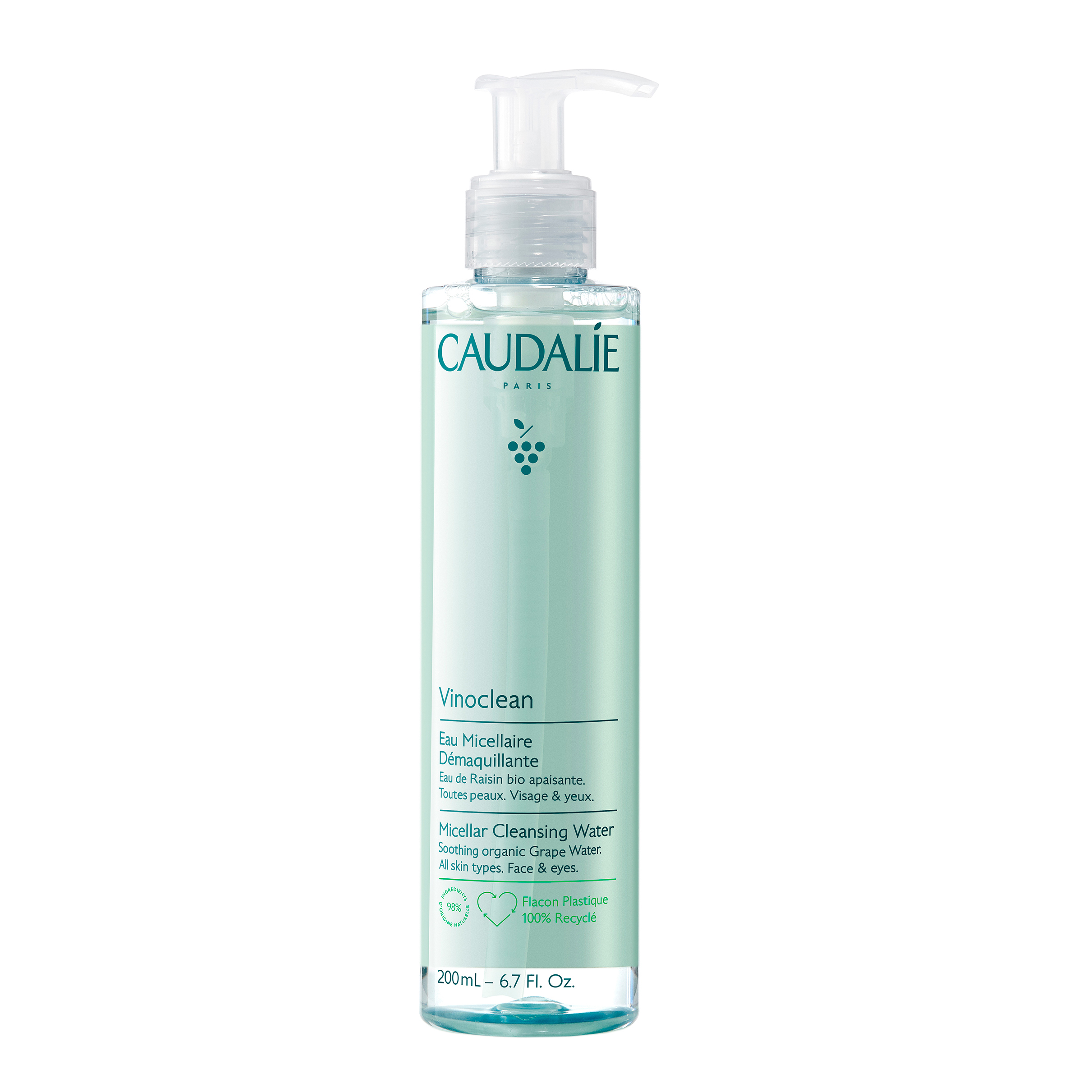 Caudalie vinoclean acqua micellare struccante 200 ml