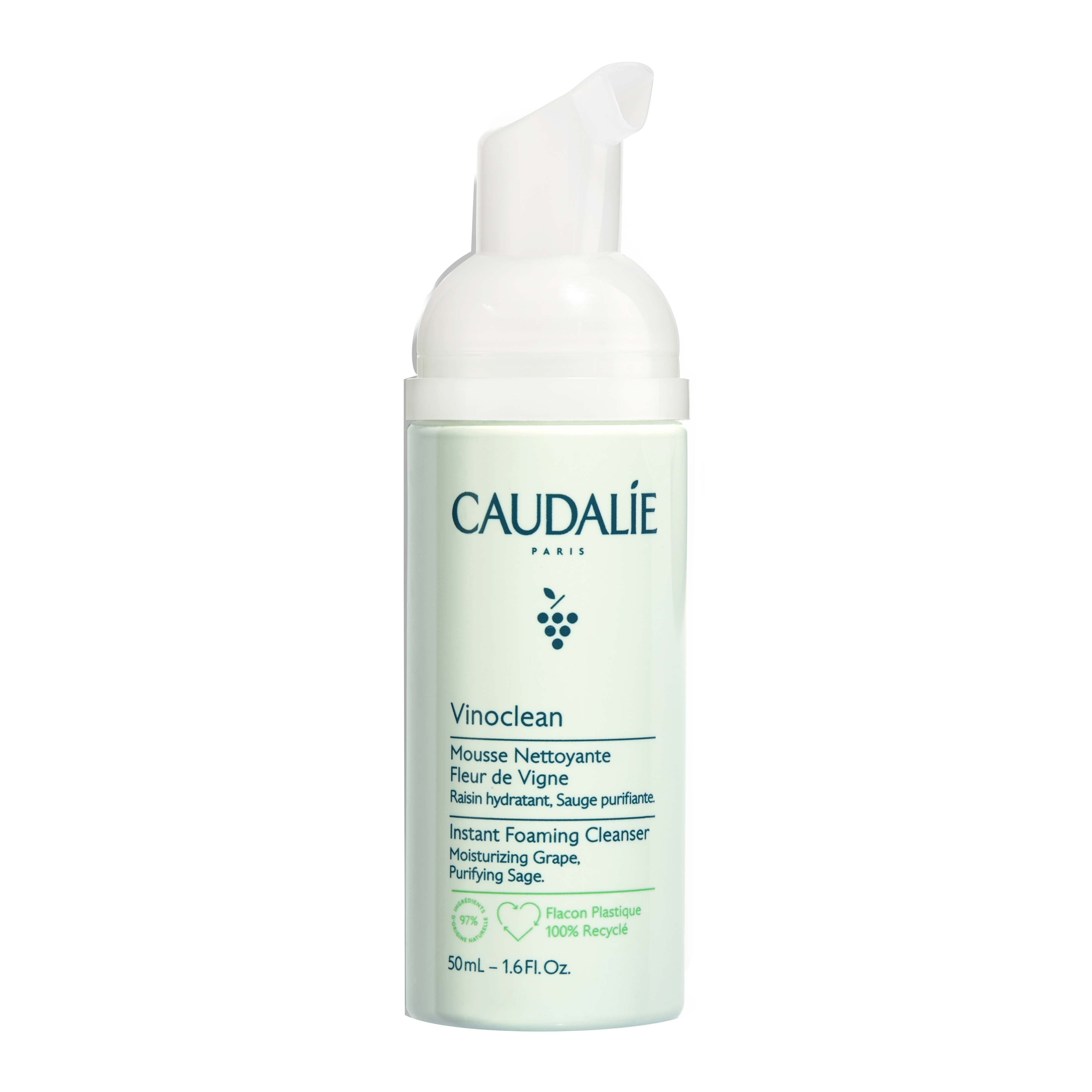 Caudalie vinoclean schiuma detergente 50 ml