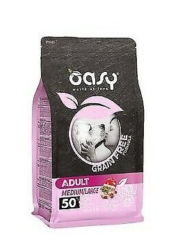 Oasy Cane Grain Free Adulto Medium&amp;Large Maiale 12 Kg