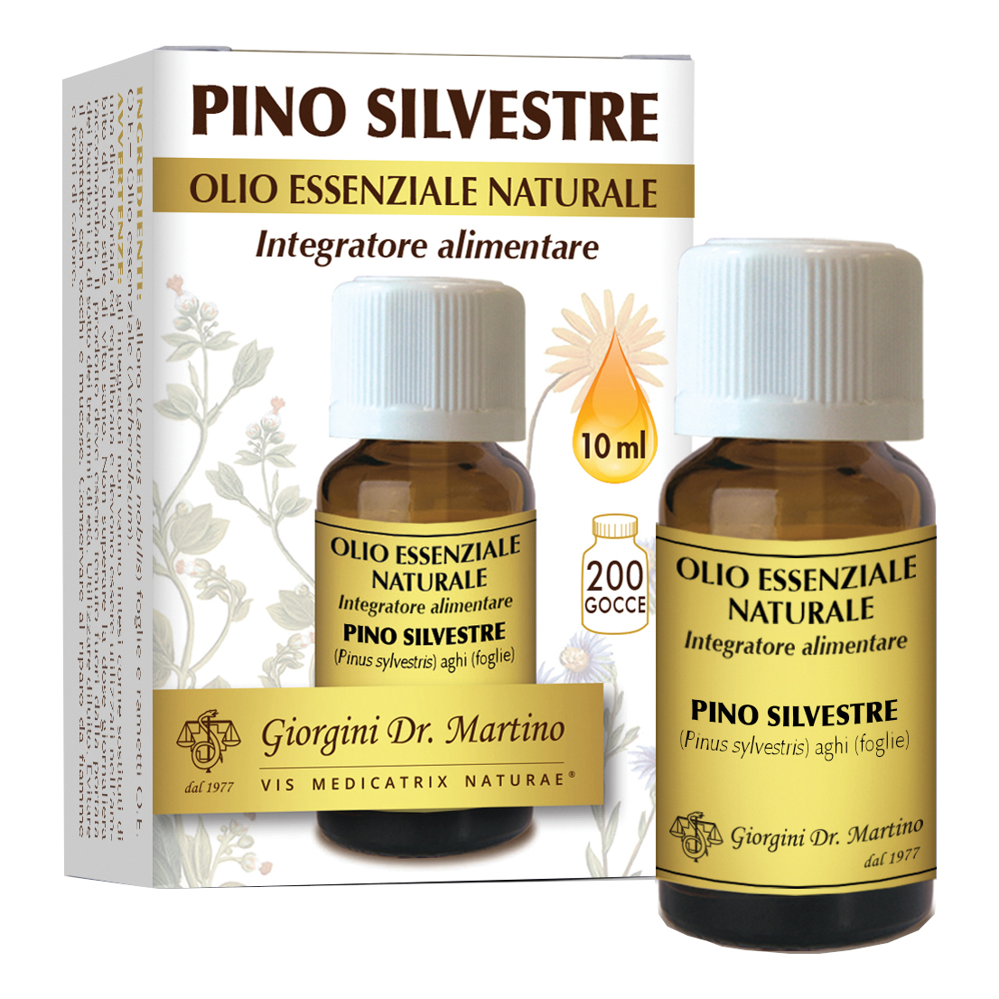 Pino silvestre olio essenziale naturale 10 ml