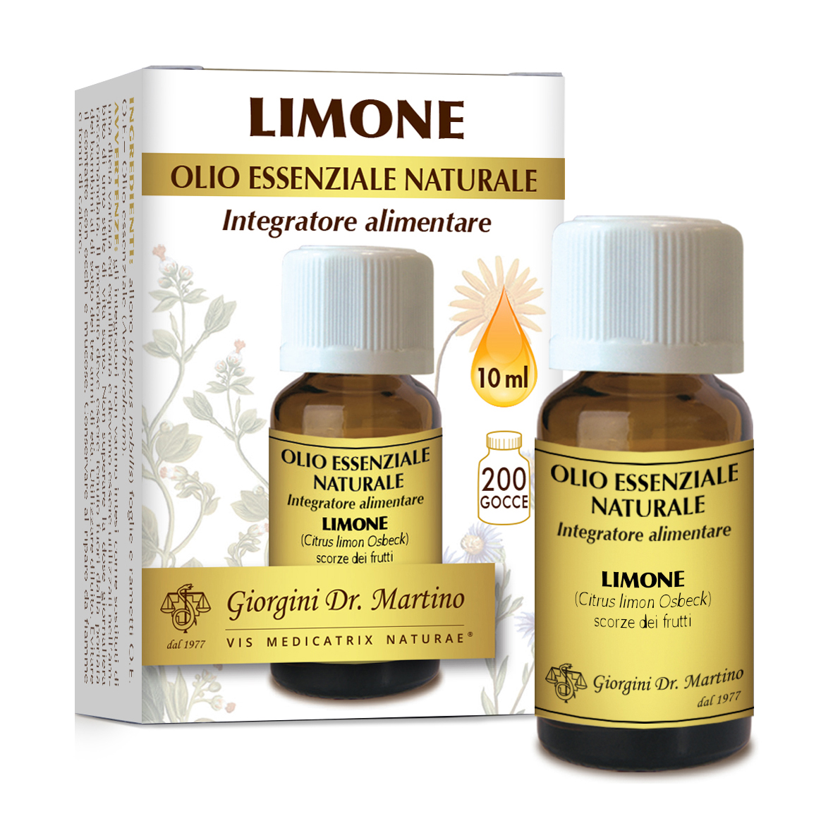 Limone olio essenziale naturale 10 ml