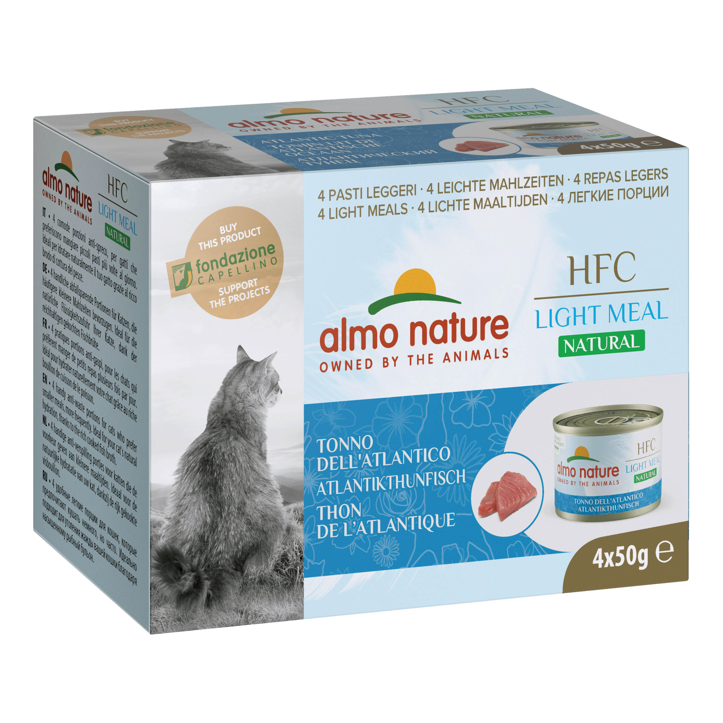 Natural light meal tonno atlantico 4 x 50 g