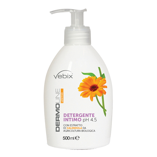 Vebix dermoline detergente intimo ph 4 calendula 500 ml