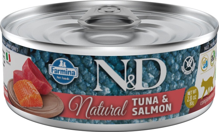 N&amp;d cat natural tuna &amp; salmon 80 g