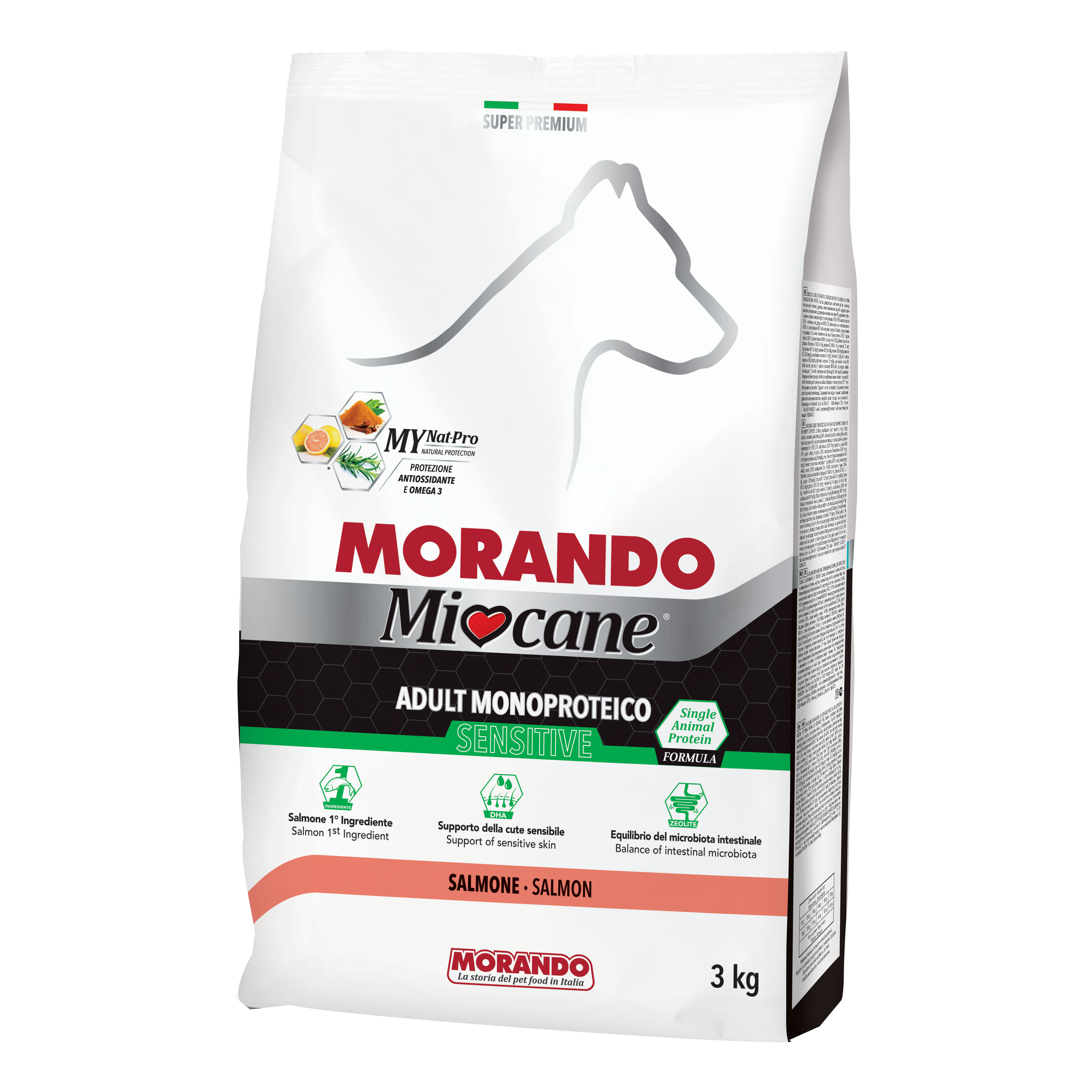 Miocane Sensitive Single Animal Protein Formula Adult Salmone 3 Kg