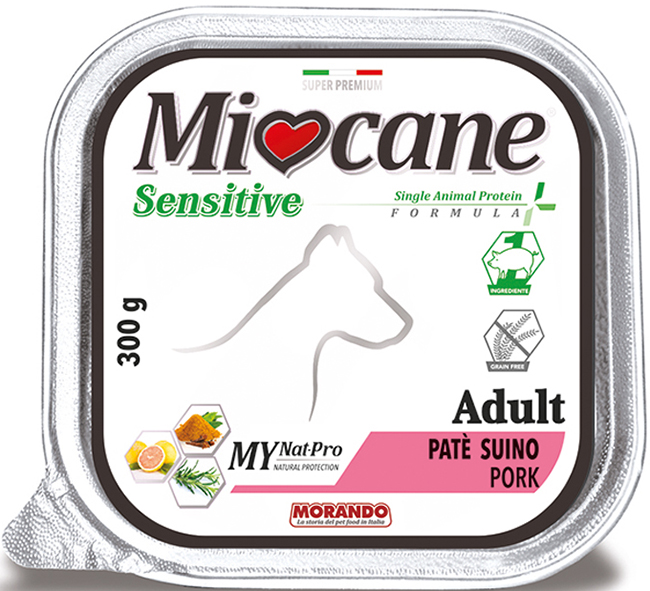 Miocane Sensitive Single Animal Protein Formula Adult Pate' Prosciutto 300 G