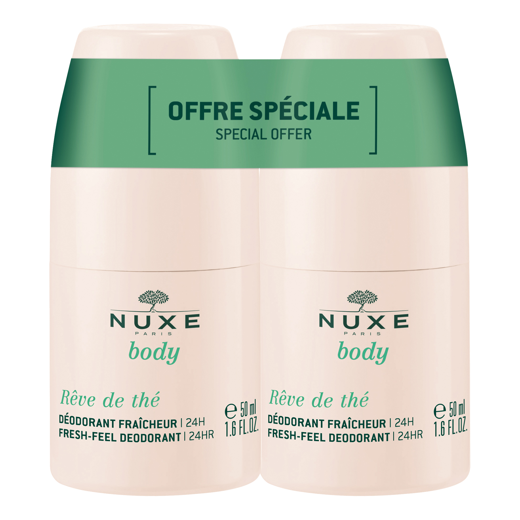 Nuxe fresh feel deodorant 24h duo 2 x 50 ml
