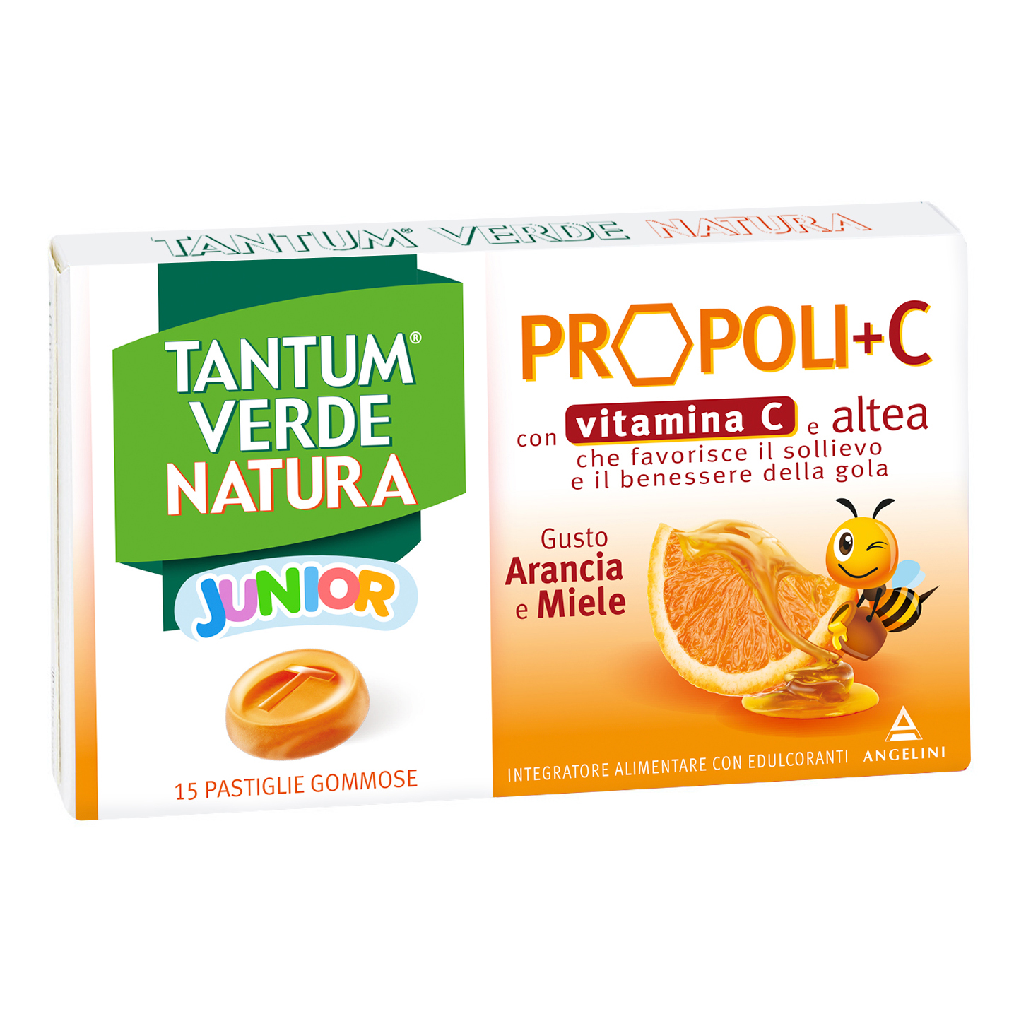 Tantum Verde Natura Junior Propoli+C 15 Pastiglie