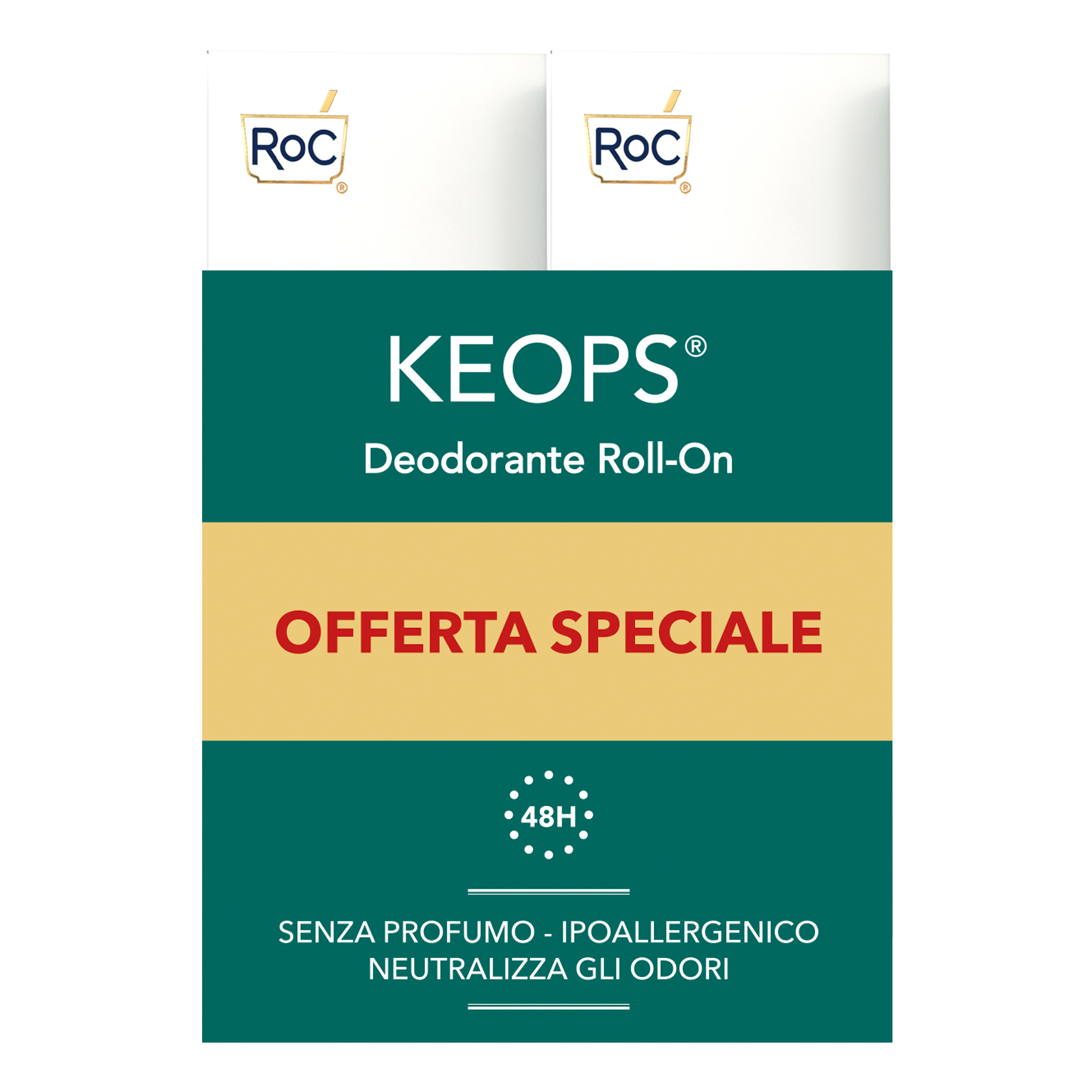 Roc keops deo roll on 2 x 30 ml