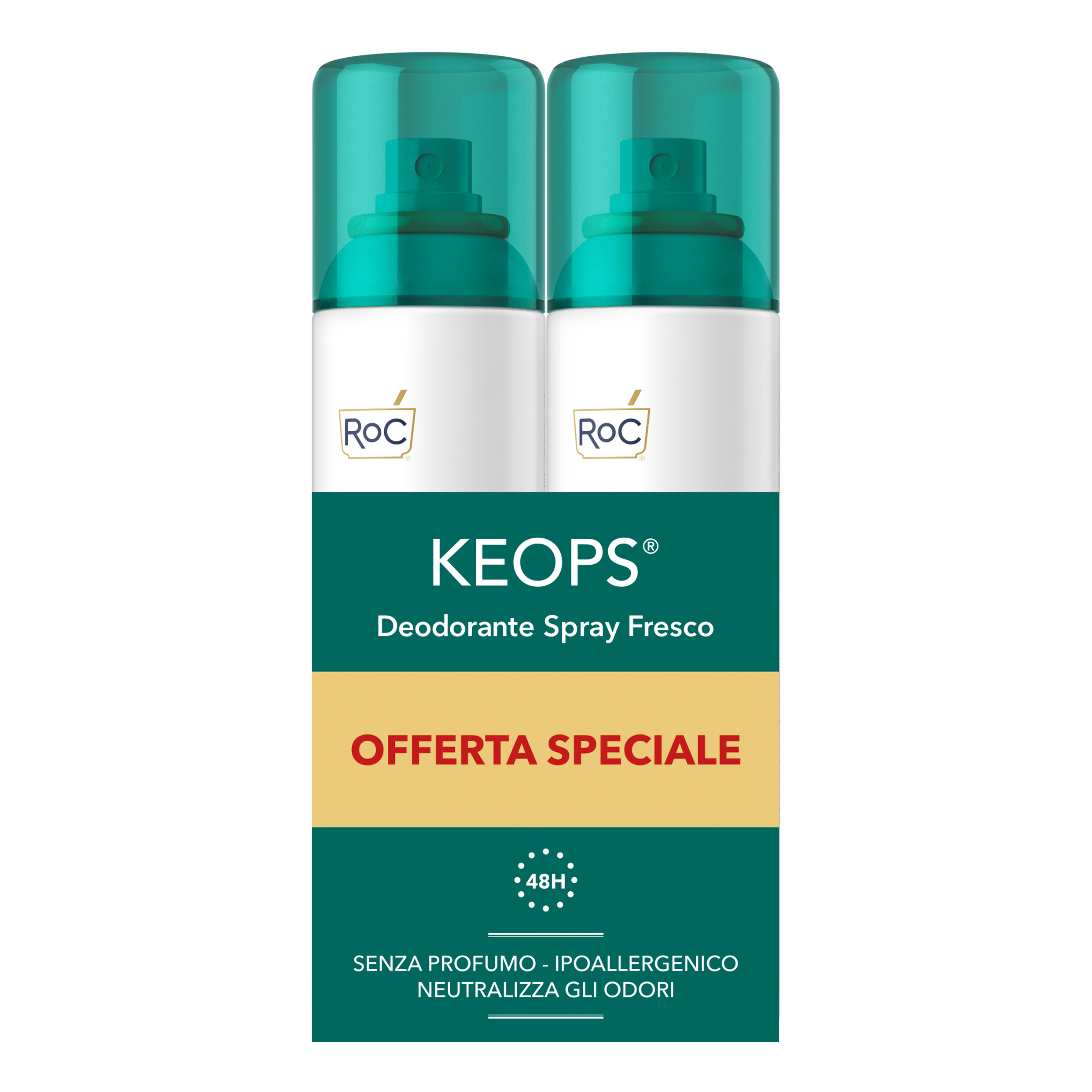 Roc keops deo spray fresh 2 x 100 ml