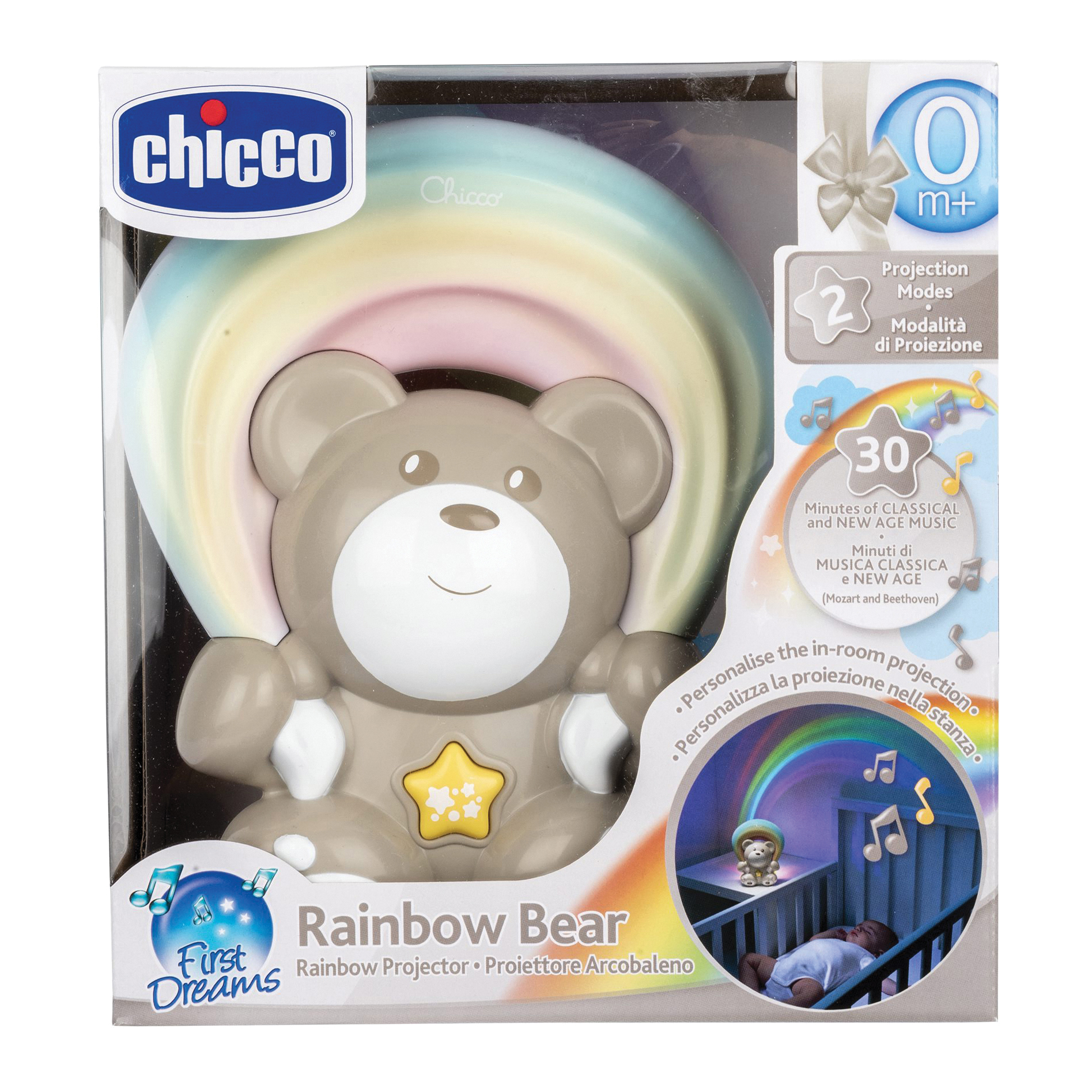 Chicco gioco fd rainbow bed archicco neutral