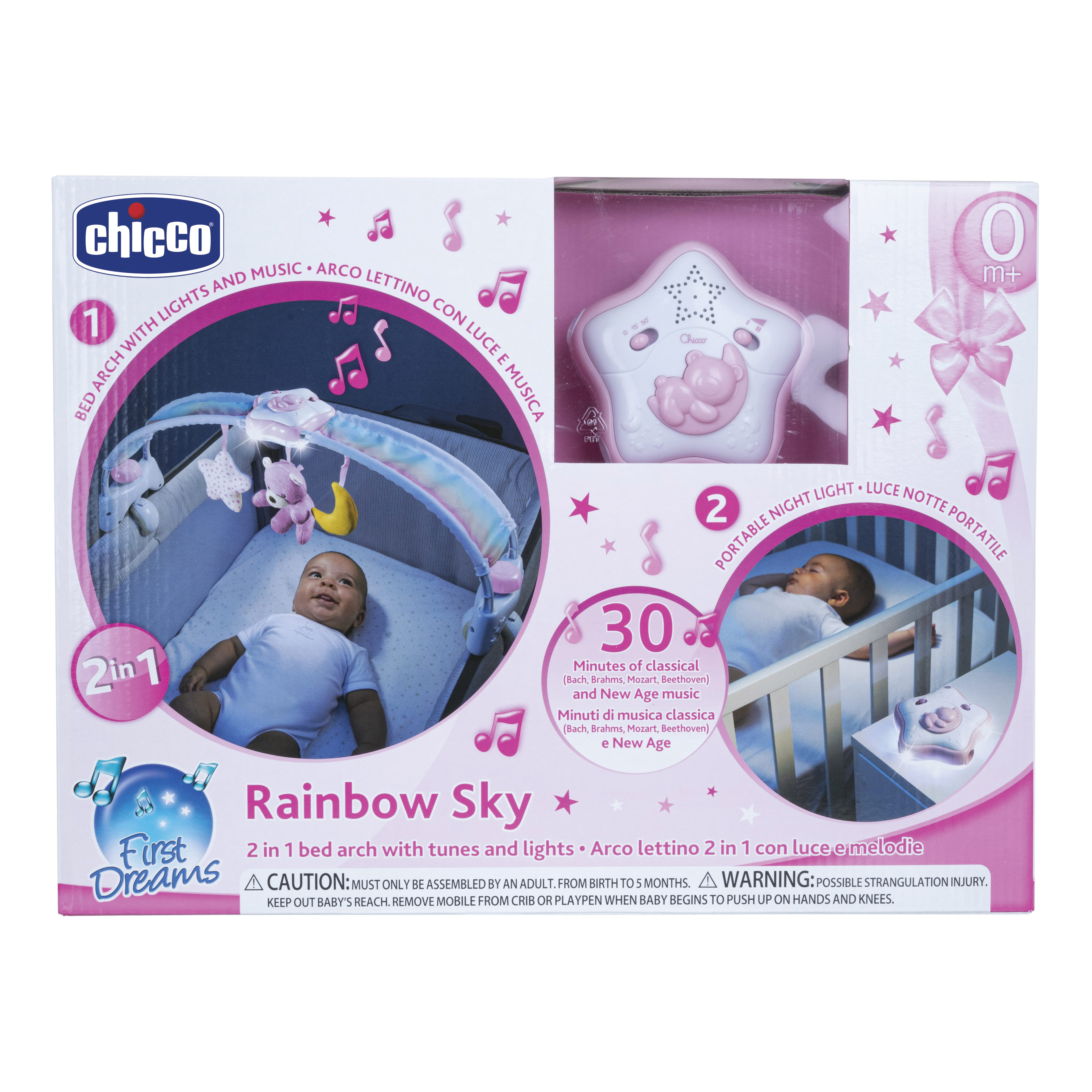 Chicco Gioco Fd Rainbow Bed Archicco Pink