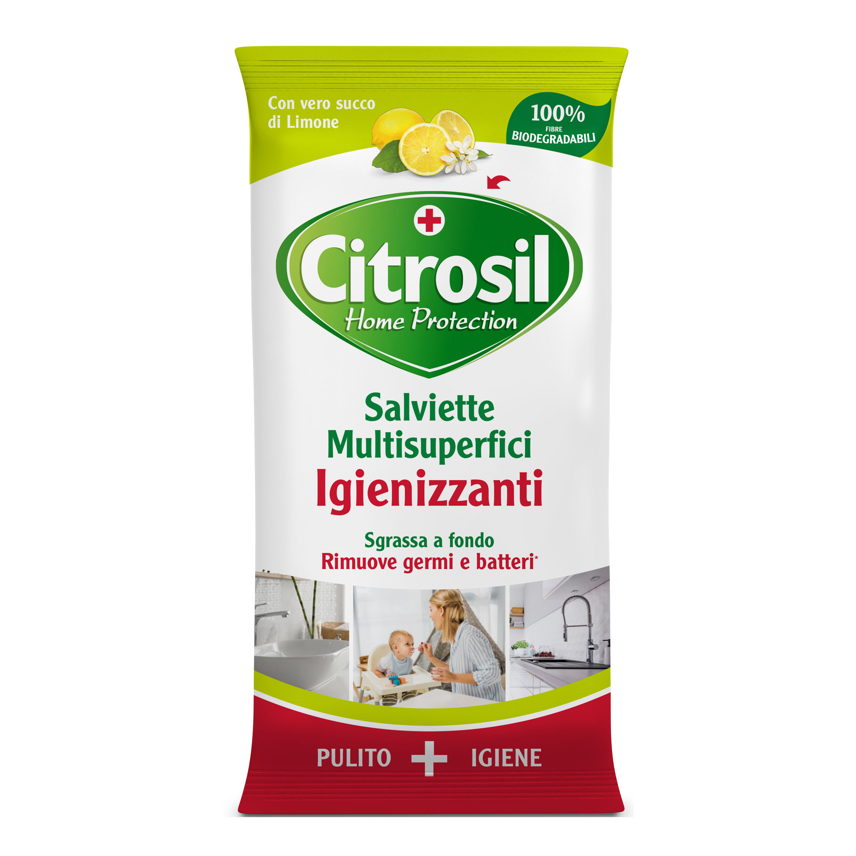 Citrosil salviette igienizzanti limone 40 pezzi