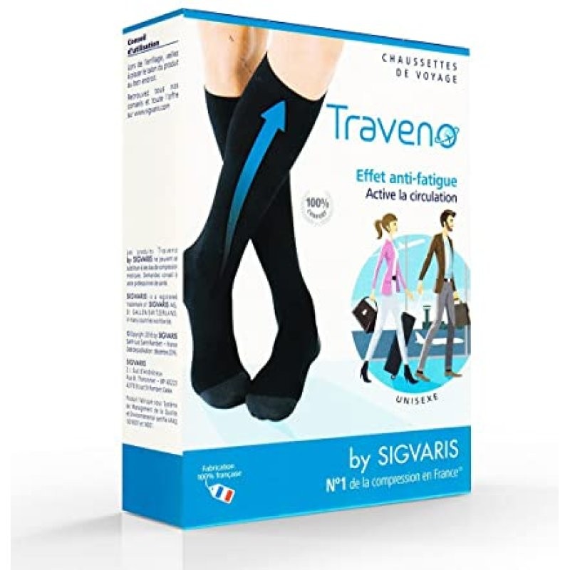 Sigvaris traveno gambaletto taglia 6 46-47 punta chiusa marine 10