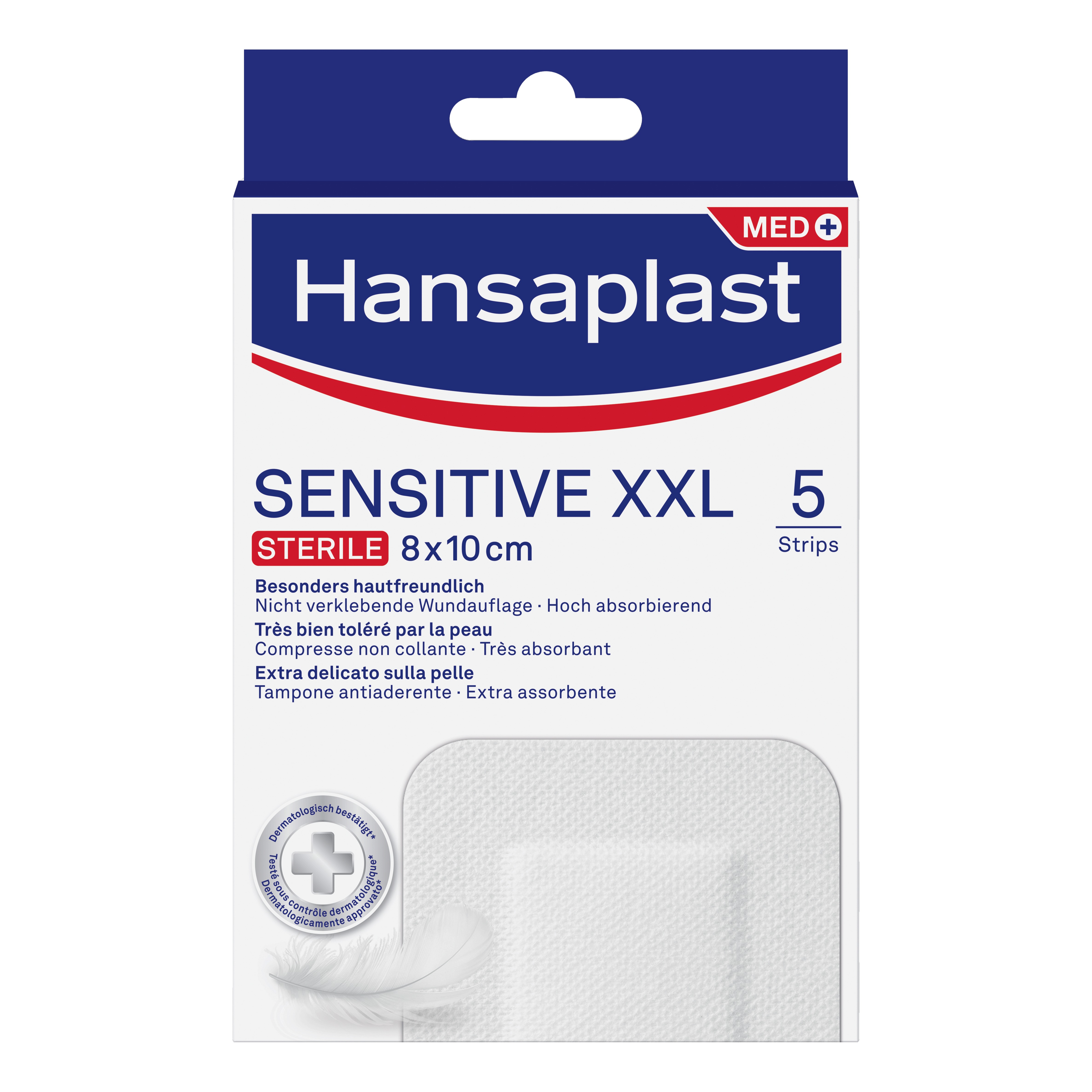 Cerotto hansaplast sensitive xxl 10 pezzi