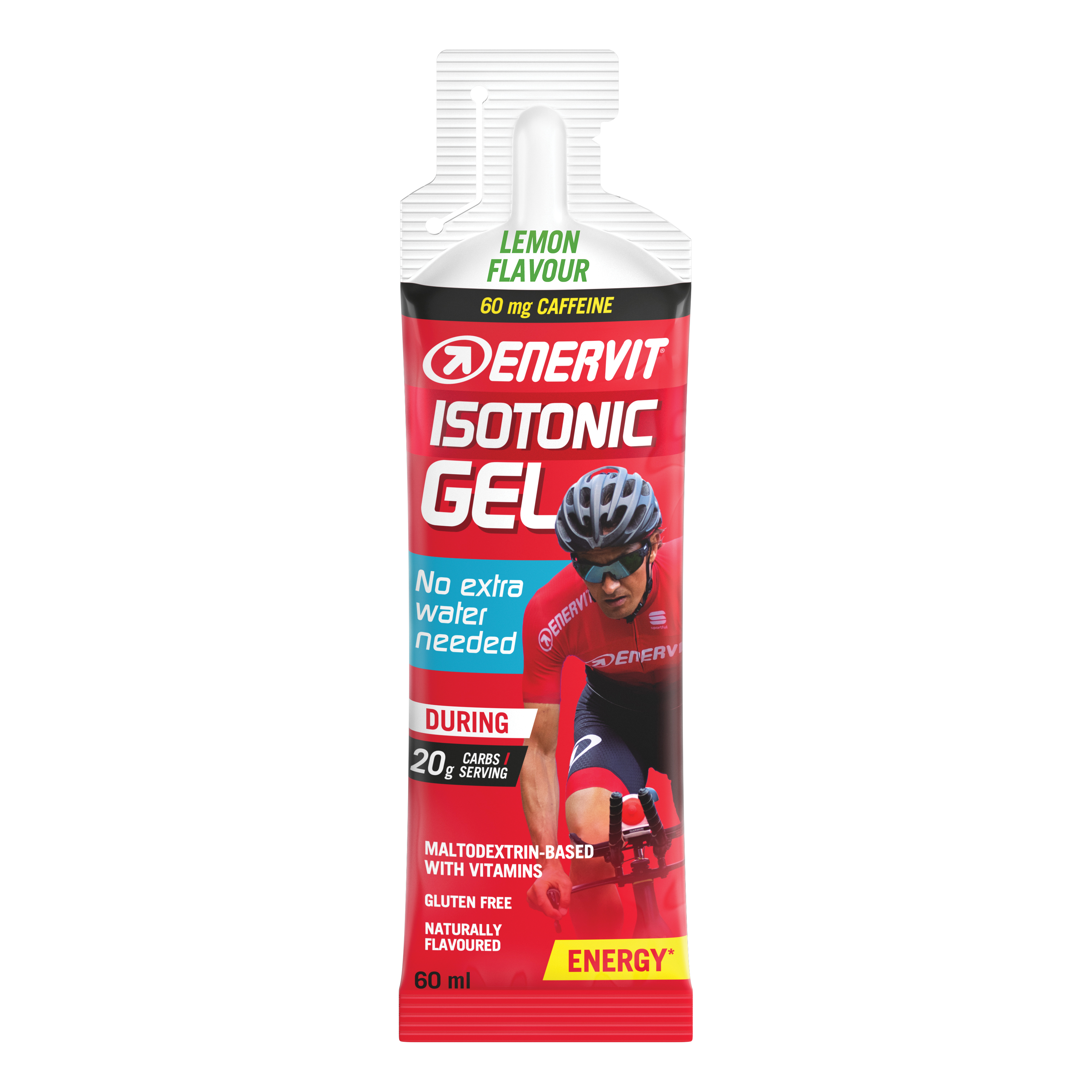 Enervit sport isotonic gel limone con caffeina 60 ml