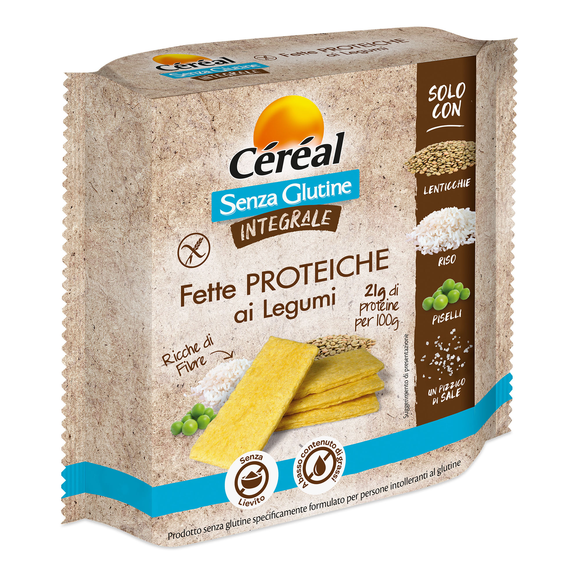 Cereal fette proteiche legumi 100 g