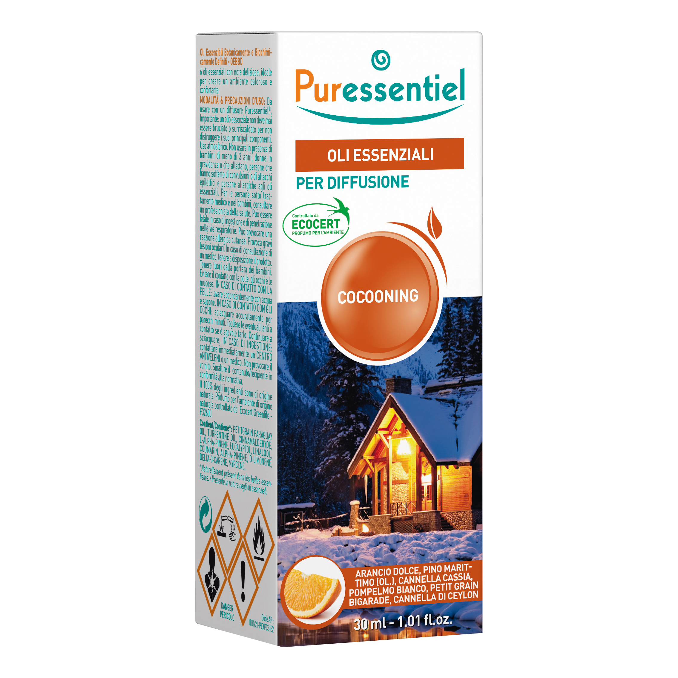 Puressentiel miscela cocooning per diffusione ecocert 30 ml