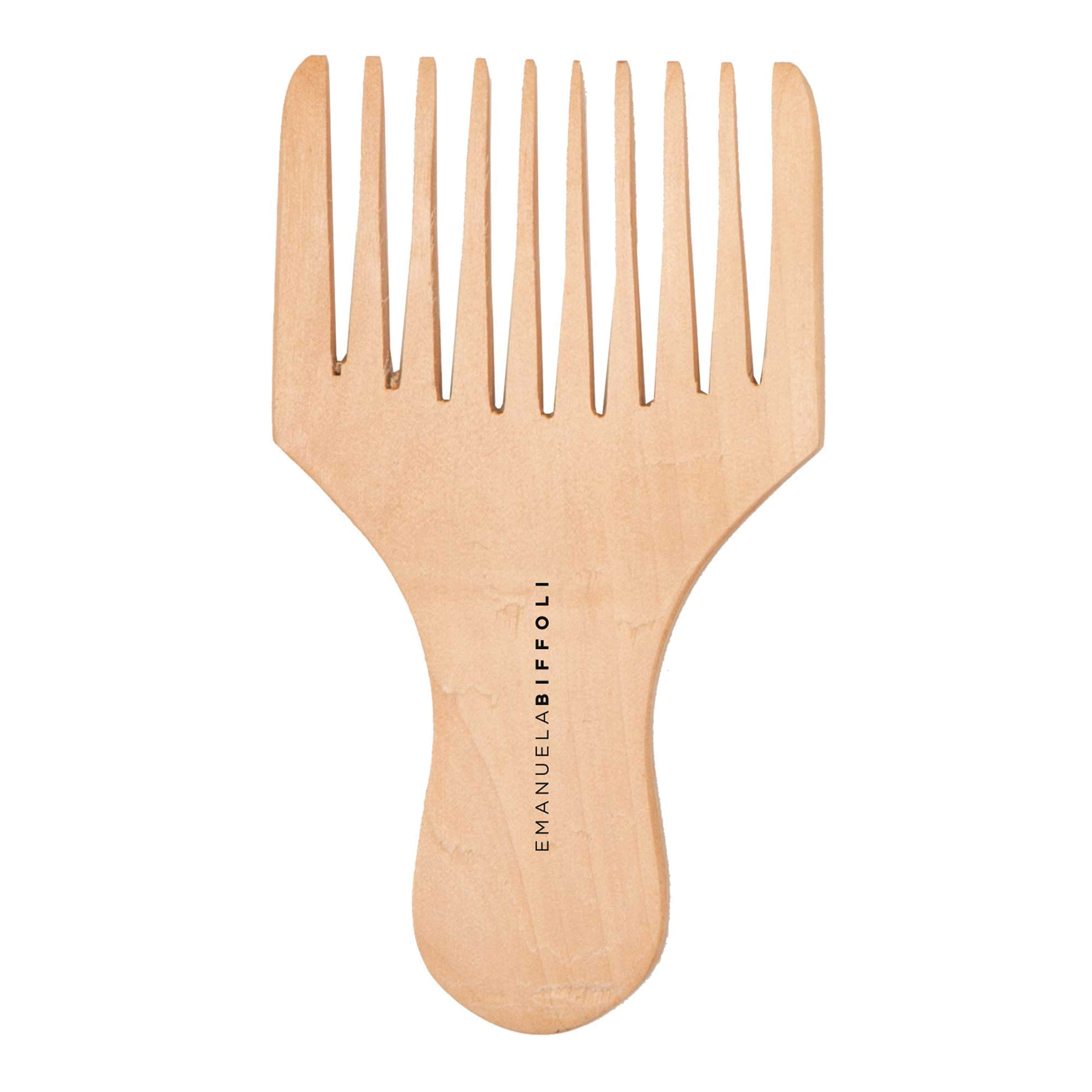 Pettine afro in legno