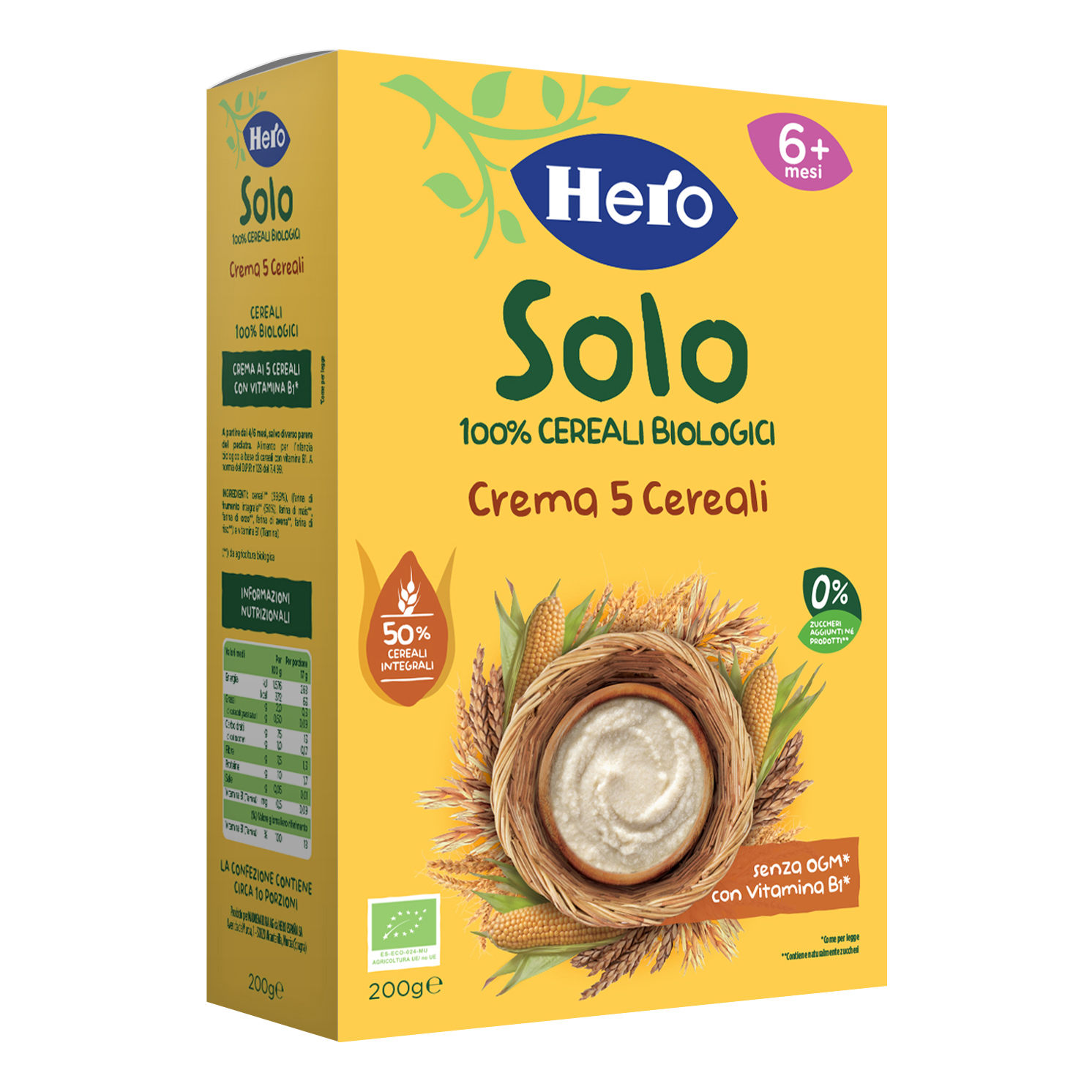 Hero solo crema 5 cereali bio