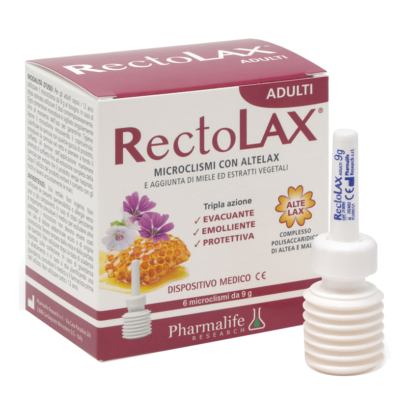 Rectolax adulti microclismi 6 pezzi da 9 g