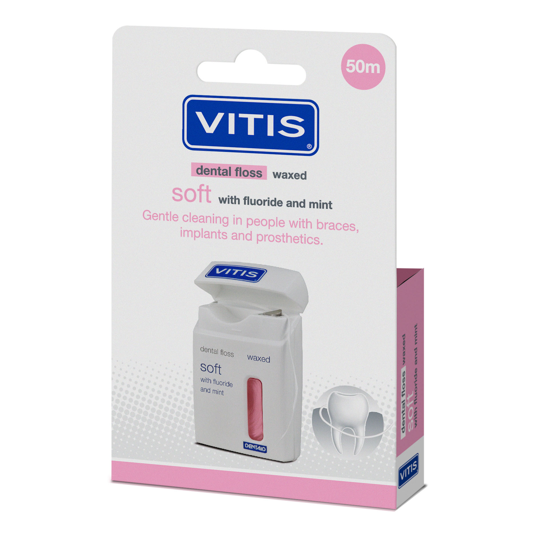 Vitis dental floss soft fluor &amp; mint