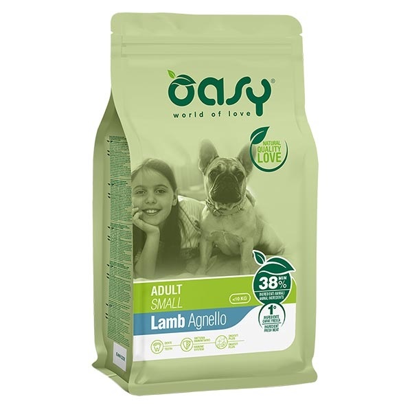 Oasy Cane Lifestage Adulto Small Agnello 3 Kg New Pack