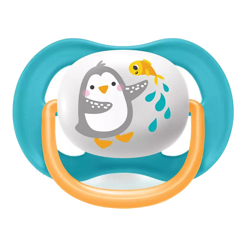 Avent ultra air animals succhietto penguin/turtle maschio 6-18 mesi 2 pezzi