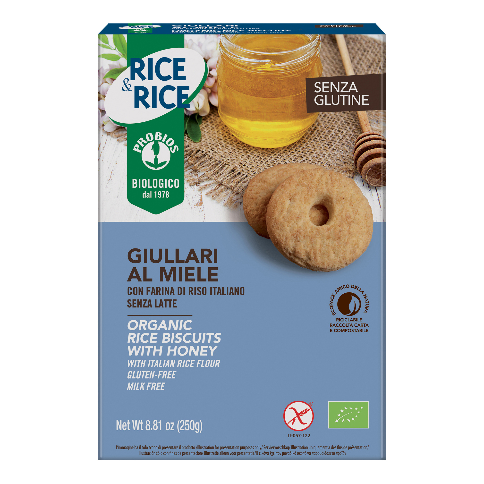 PROBIOS BISCOTTI GIULLARI MIELE 250 G