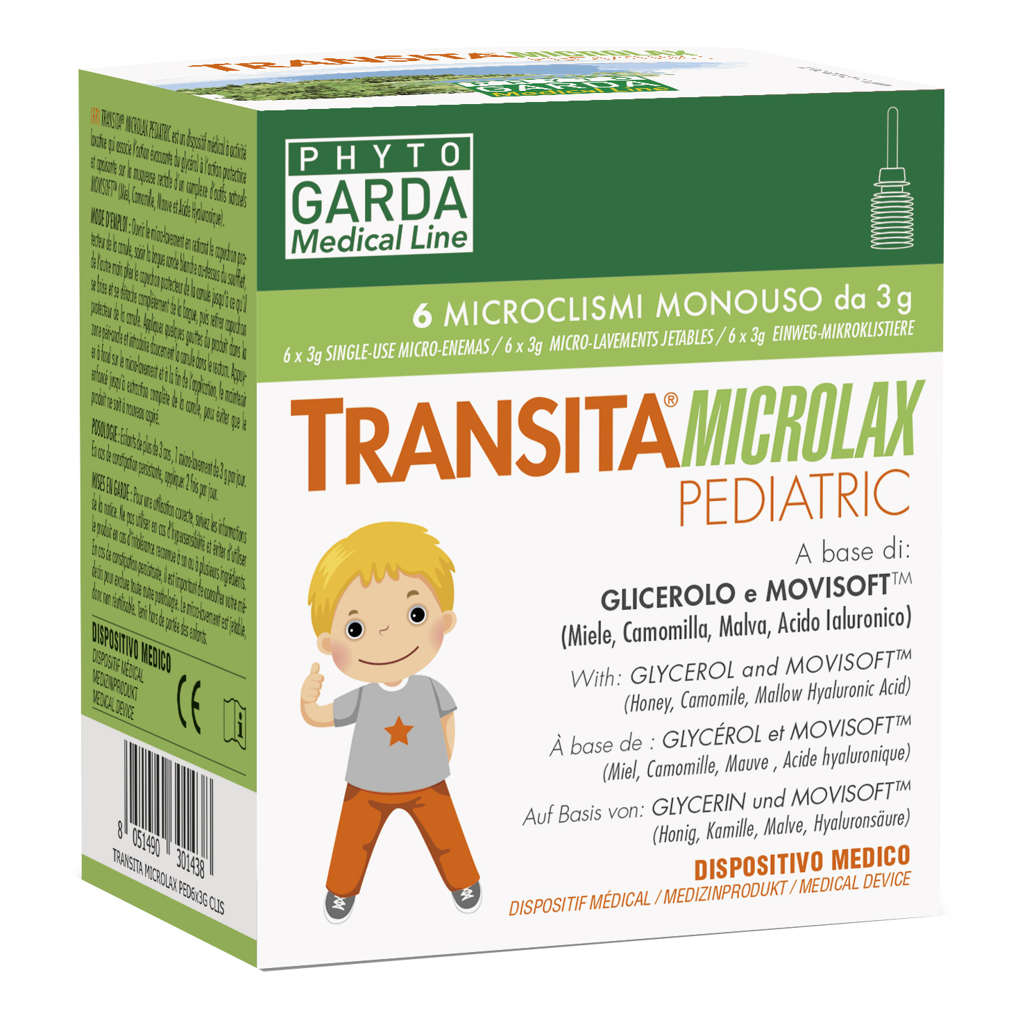 Transita microlax pediatric 6 microclismi da 3 g
