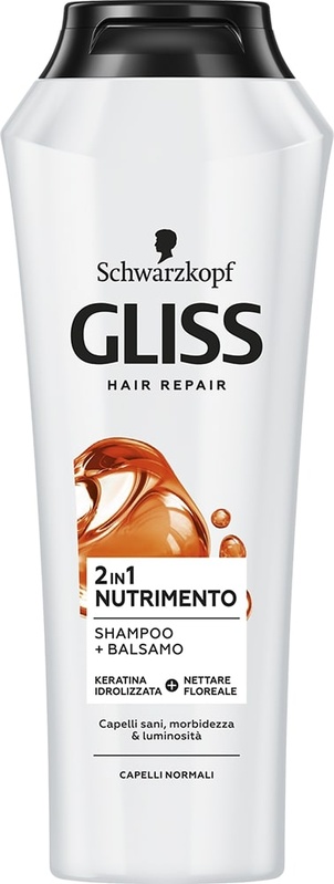 Testanera - Gliss - 2 in 1 Nutrimento Shampoo e Balsamo 225 ml