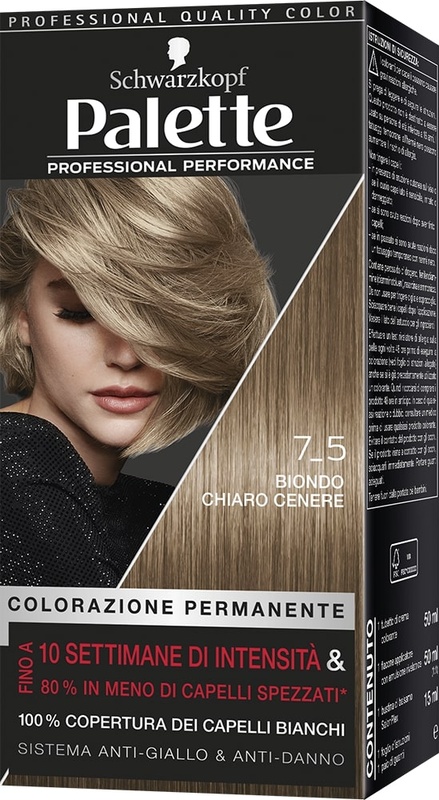PALETTE - Colorazione Permanente N. 7-5 Biondo Chiaro Cenere