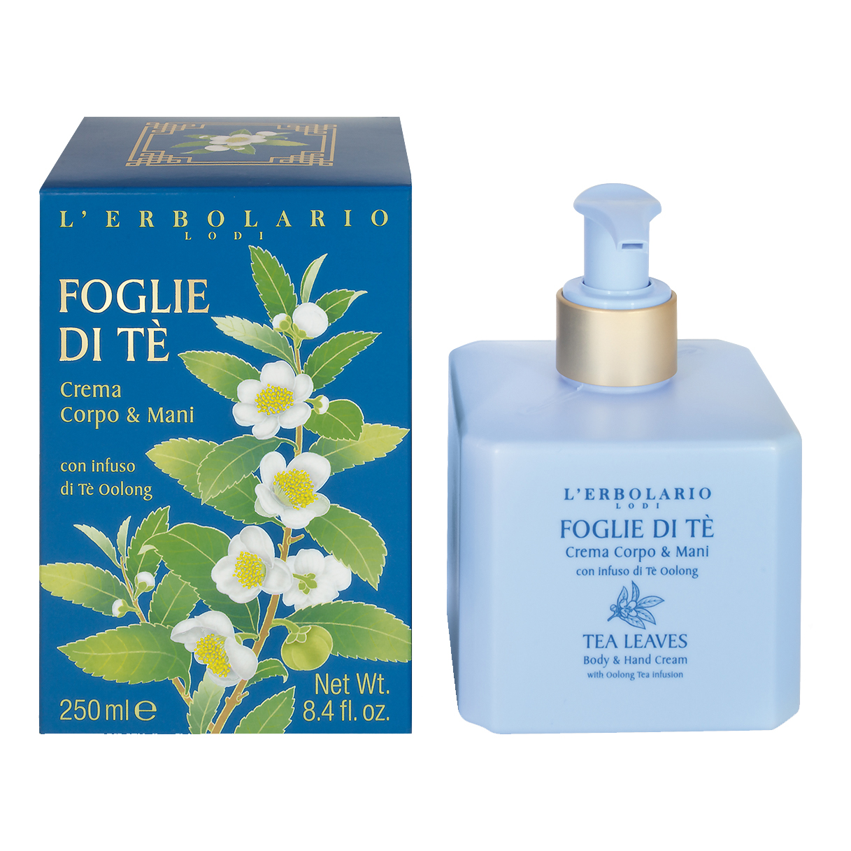 Foglie di te' crema corpo mani 250 ml
