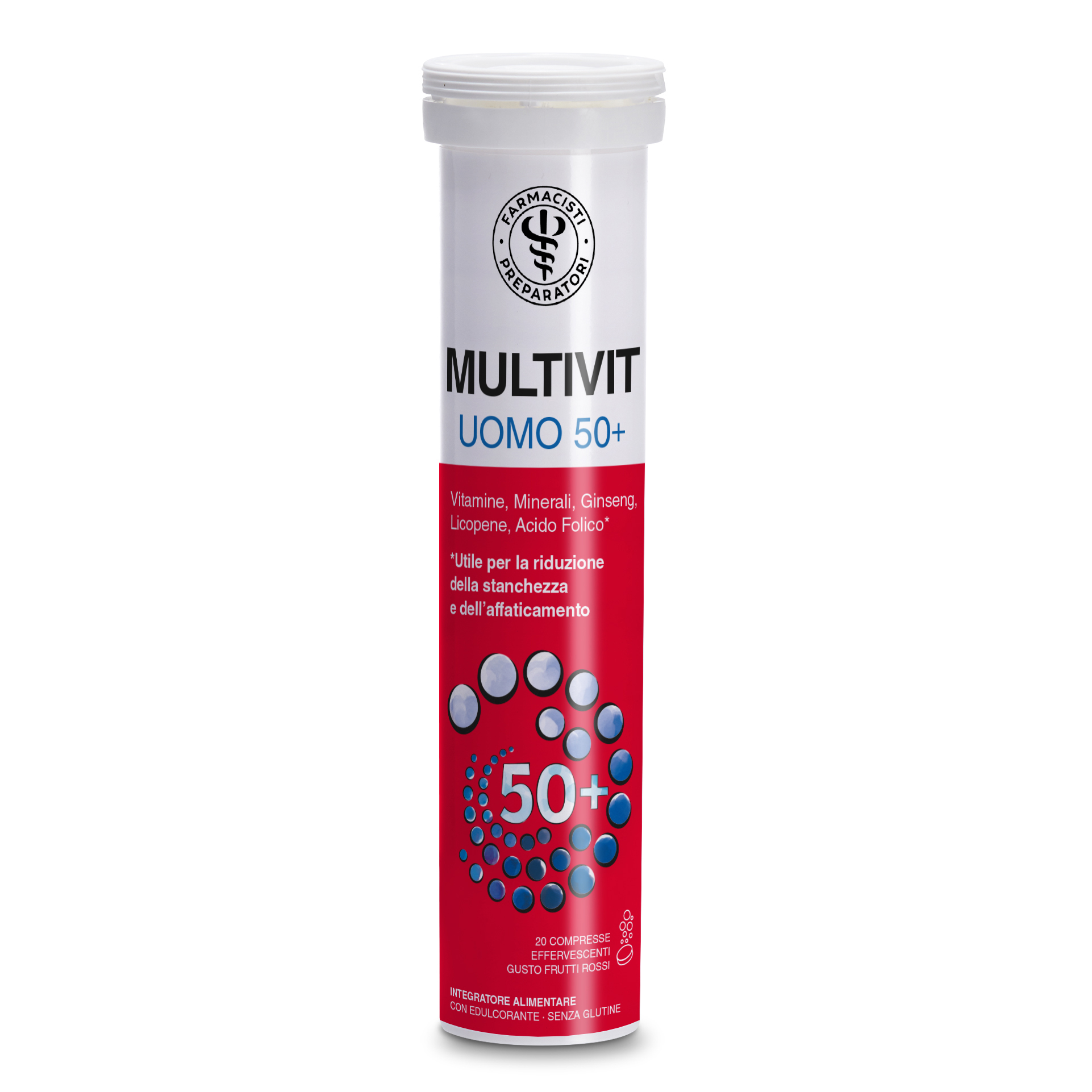 Lfp multivit 50+ uomo 20 compresse effervescenti