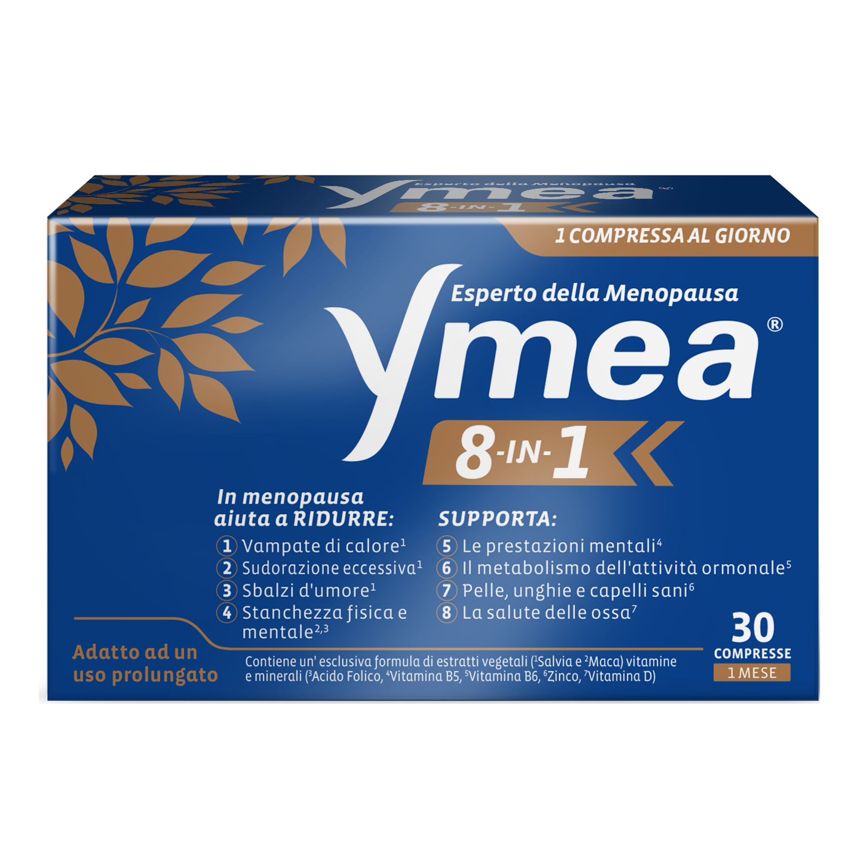 Ymea 8 in 1 Integratore Menopausa 30 Compresse