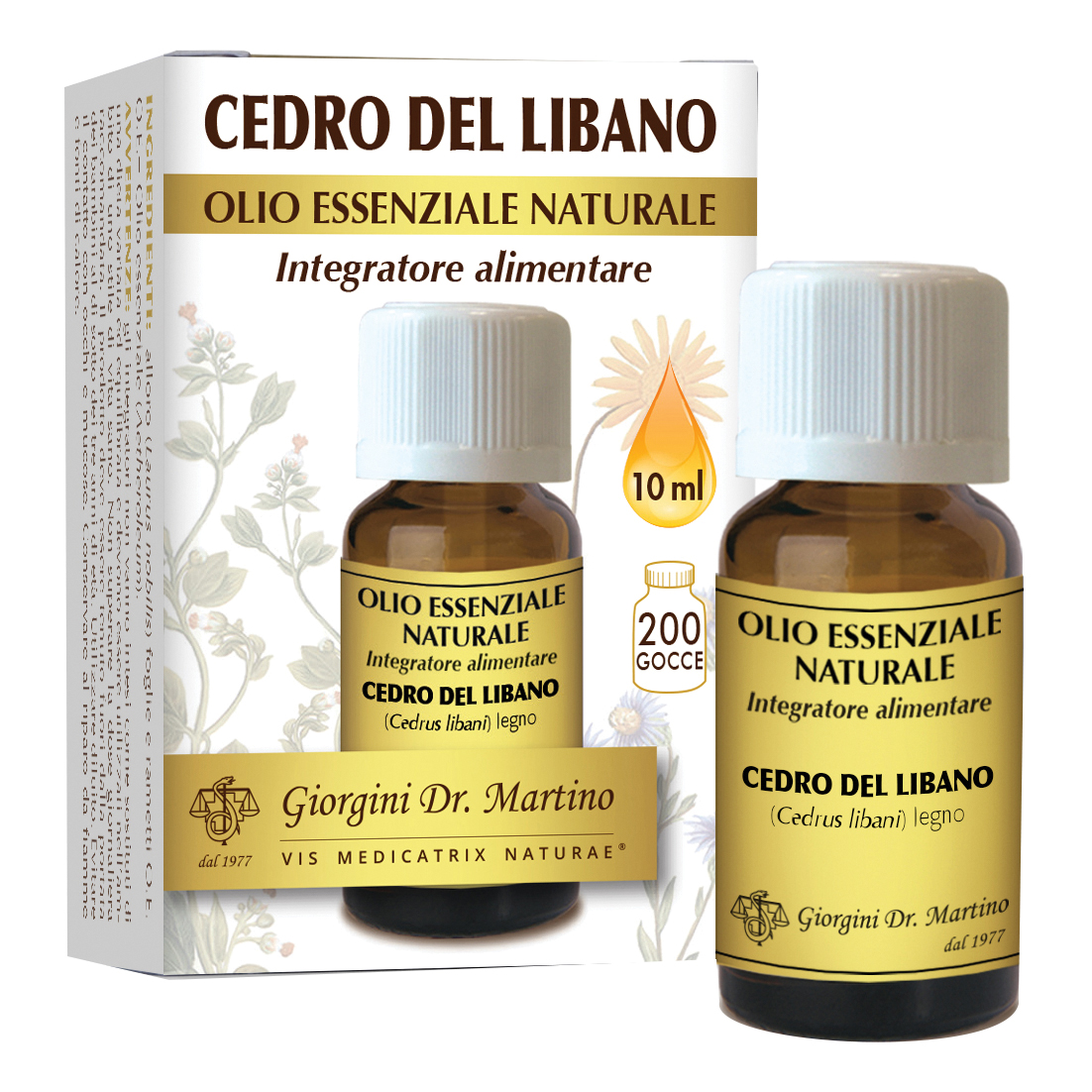 Cedro del libano olio essenziale naturale 10 ml