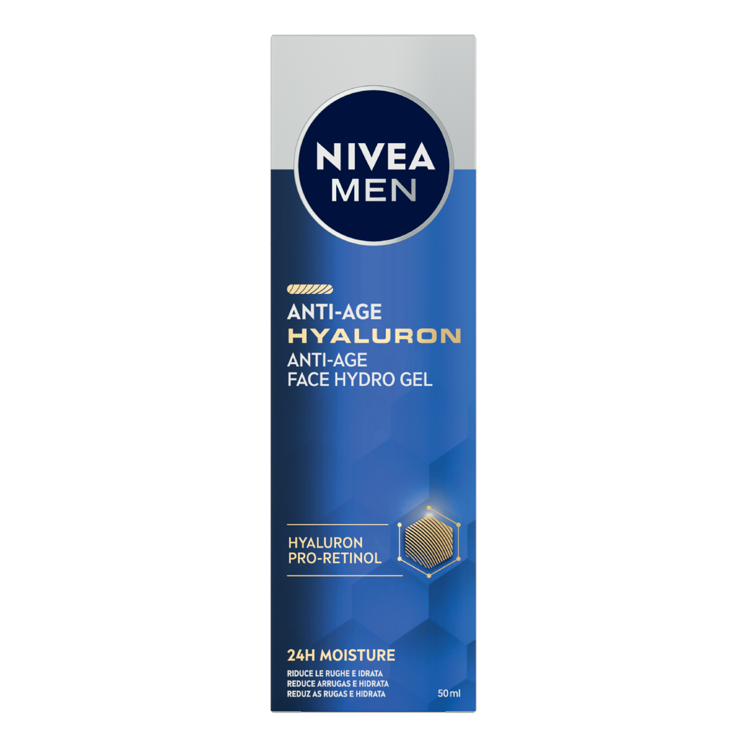 NIVEA - Men active age hyaluron hydro gel - gel anti-age per uomo 50 ml