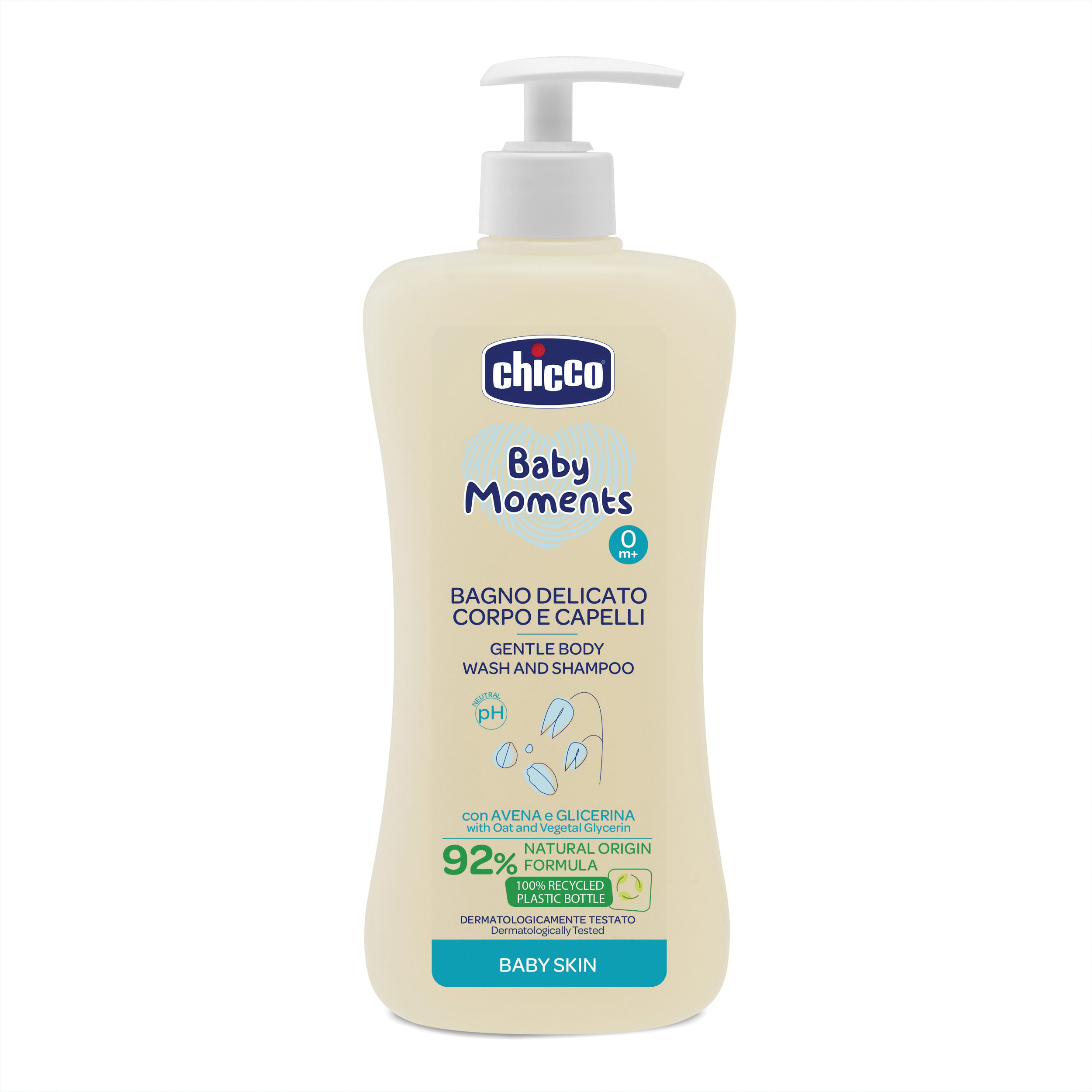 Chicco baby moments bagno corpo cap 500 ml
