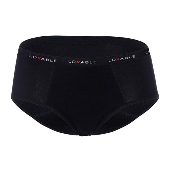 Lovable period panties culotte flusso medio nero misura medium