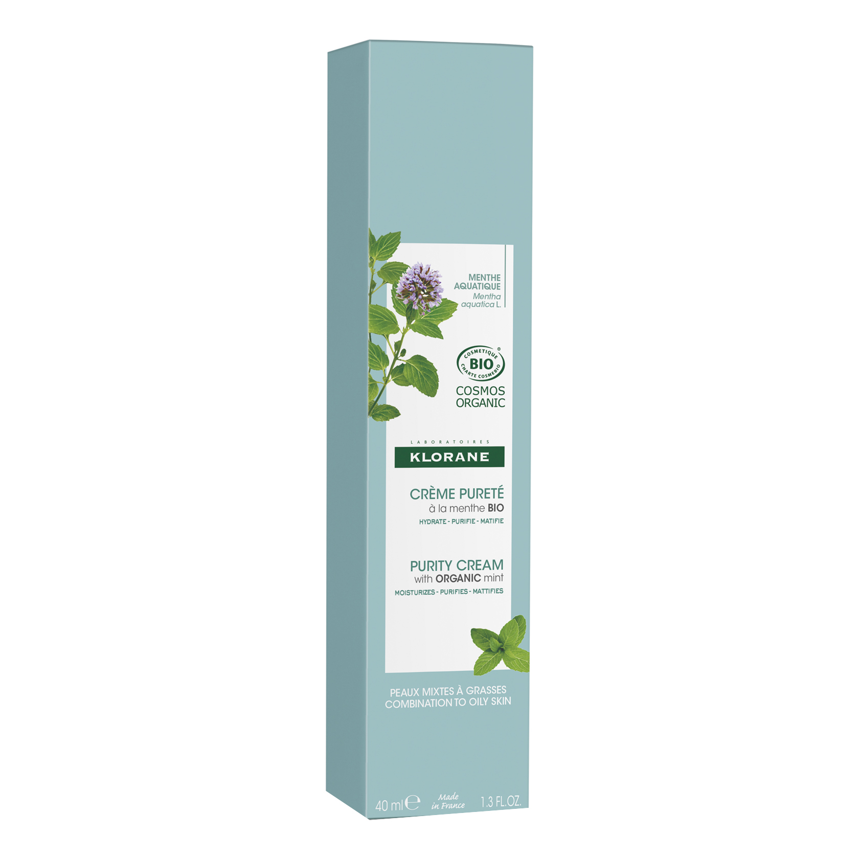 Klorane crema purificante menta acquatica 40 ml