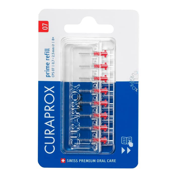 Curaprox Capsule 07 Scovolino Prime Refill Red 8 Pezzi