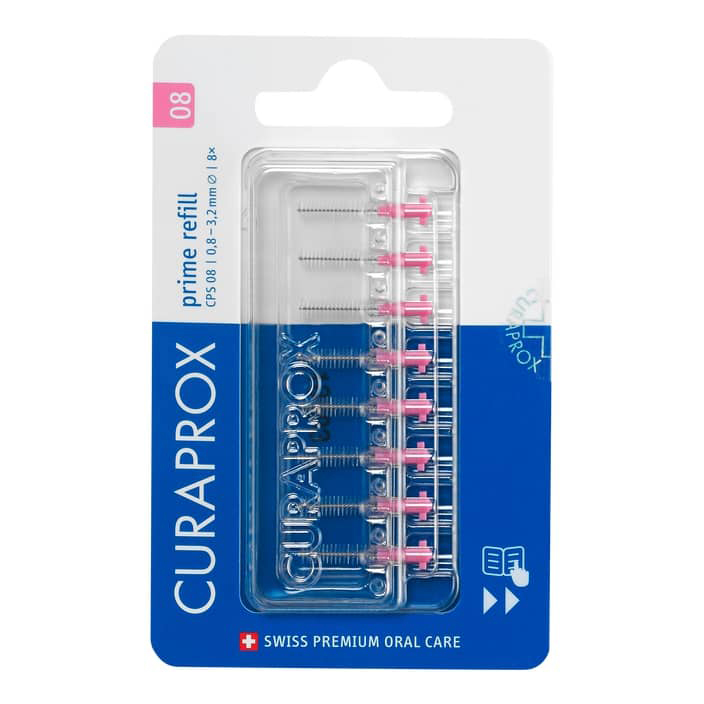 Curaprox Capsule 08 Scovolino Prime Refill Pink 8 Pezzi