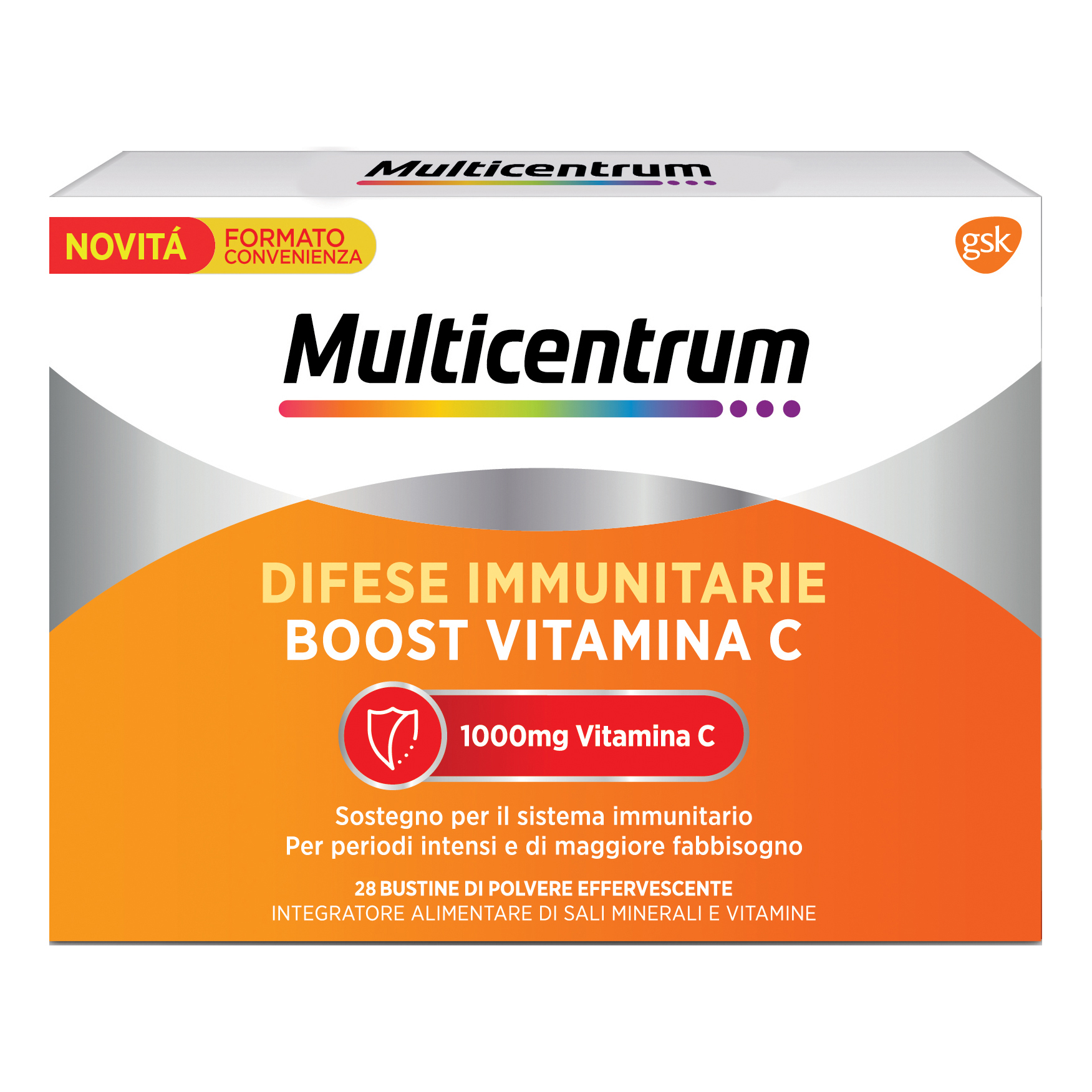 Multicentrum difese immunitarie boost vitamina c 28 bustine
