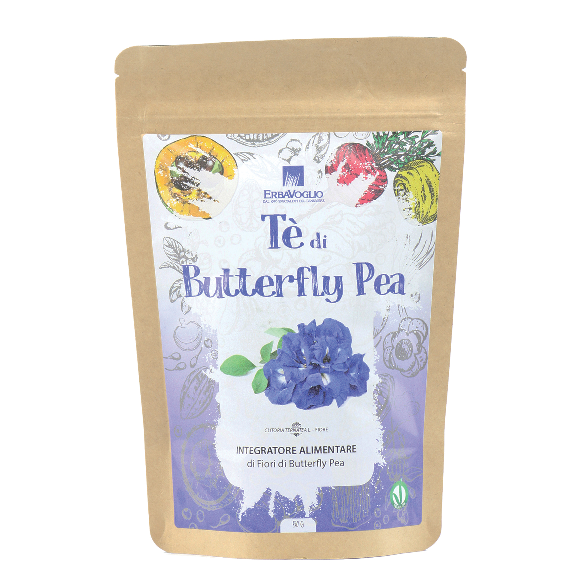 Butterfly pea te 039 di fiori 50 g