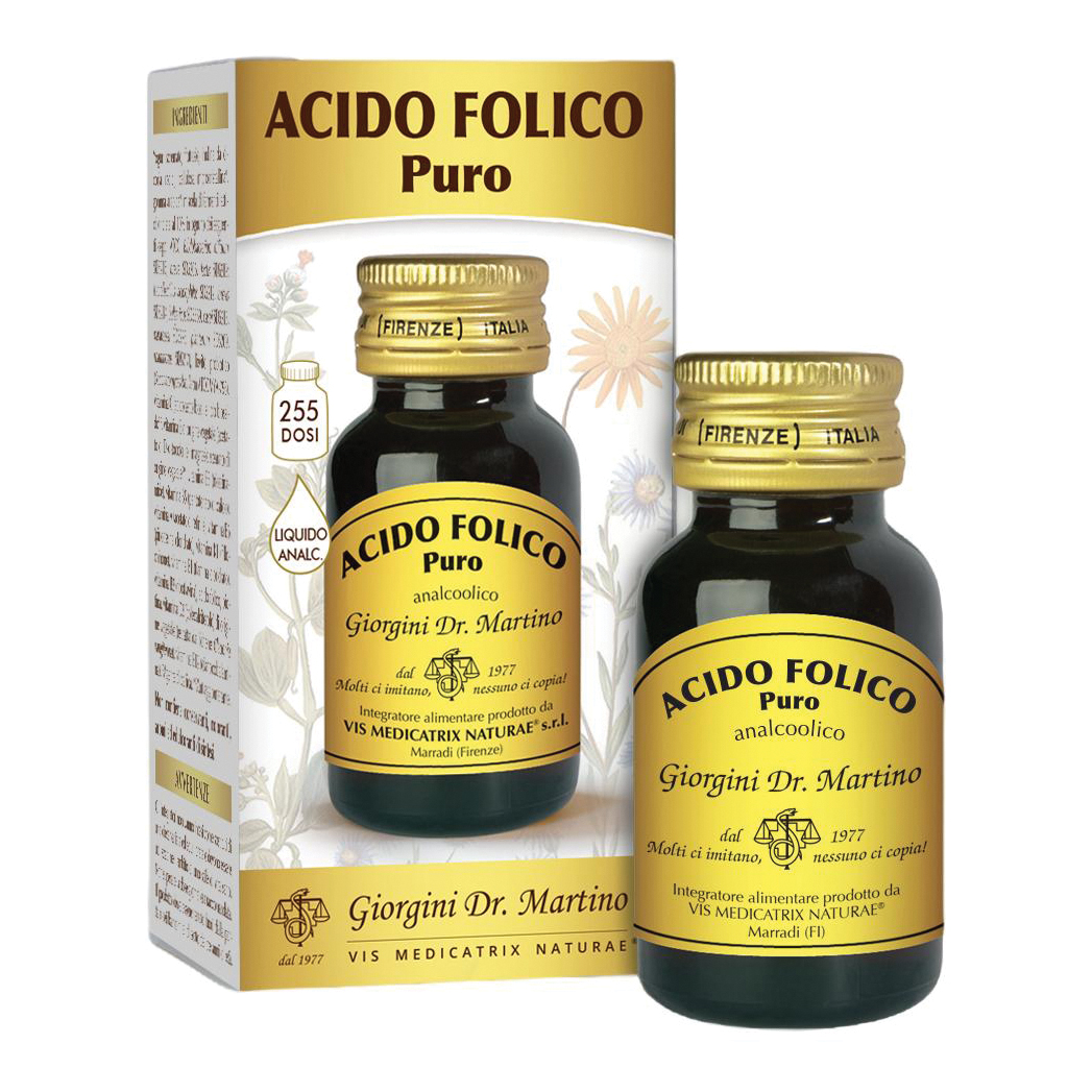 Acido folico puro liquido analcolico 30 ml