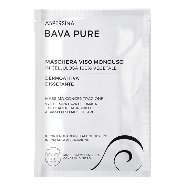 Aspersina bava pure maschera monouso 15 ml