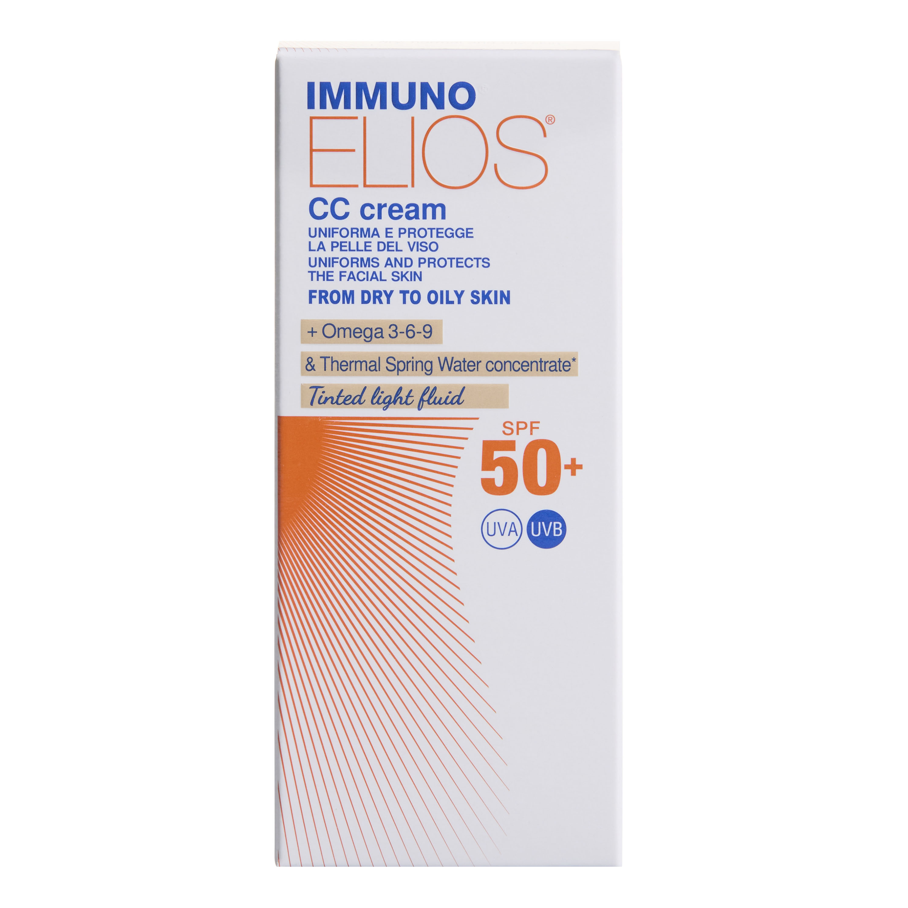Immuno elios cc cream spf50+ tinted light 40 ml